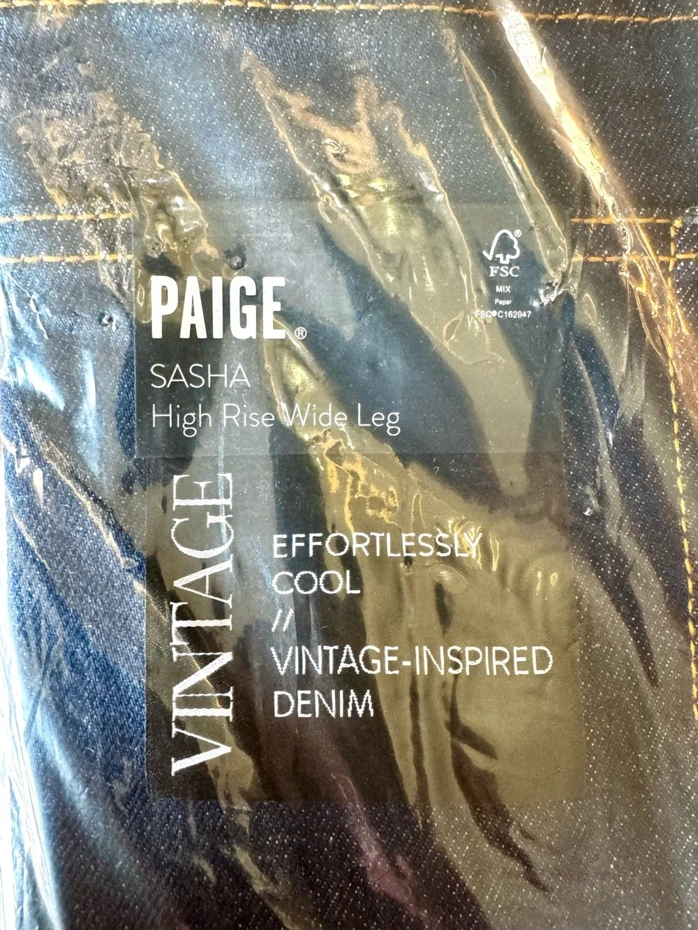 NIP PAIGE Sasha high waist wide leg jeans 27 - Picture 5 of 13